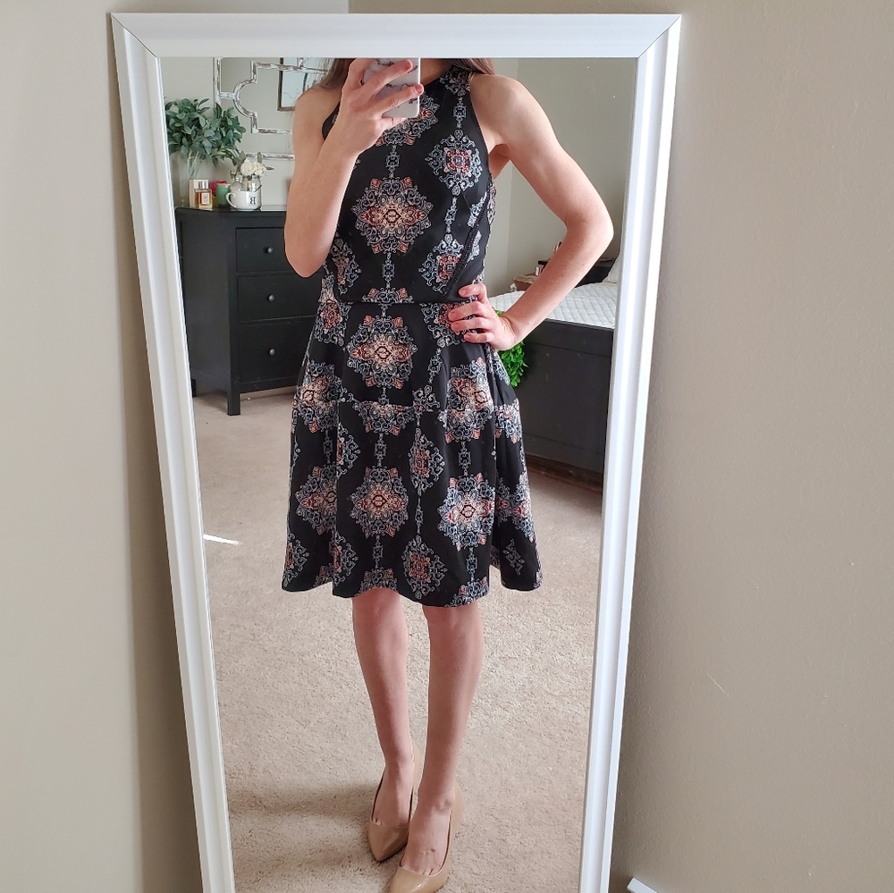 Pattern fit and flare dress